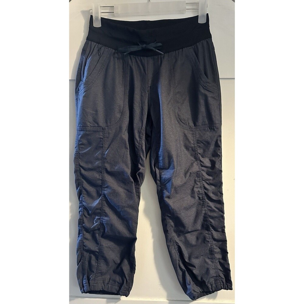 🖤The North Face MOTION Navy Blue Athletic Capri Pants Joggers Women's Size XS